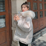 Christmas Gift Cotton padded clothes Korean loose cotton padded jacket 2021 new Parker coat women's winter short thickened zipper tooling coat