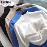 Christmas Gift 2021 Autumn winter cashmere basic warm Sweater velvet Pullovers Women female fur thick Turtleneck sweater knit Jumpers top