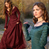 Halloween Kukombo Halloween Cosplay Victorian European Medieval Renaissance Court Women Dresses Embroidery Solid Color Prom Elegant Female Outfits