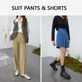 Kukombo Casual Blazer Suit Sets Women Office Elegant Yellow Jacket Pants Suit Spring Oversize Blazer Female Suit