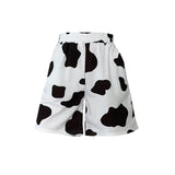 Christmas Gift Cow Printed Summer Women's 2 Piece Set Sportswear Suits Casual Short Sleeve Ladies Girls Two Piece Sets Fashion Sport Pant Suits