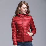 Christmas Gift Winter down jacket women coat warm Ultralight Hooded Jackets Long Sleeve Parka quilted coats Body warmer puffer jacket oversize