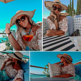 Kukombo Elegant Off Shoulder Chiffon Tank Tops Women Lantern Sleeve Crop Top Female Autumn Holiday Flroal Print Tops Tees