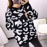 Christmas Gift Hirsionsan Houndstooth Knitted Cashmere Sweaters Women 2021 New Winter Loose Ladies Pullovers Warm Casual Knitwear Jumper