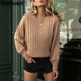 Christmas Gift Knitted winter sweater women pullover Lantern sleeve ladies sweaters female Minimalist pull femme sweet white jumper