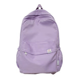 Kukombo New Waterproof Nylon Women Backpack Female Travel Bag Backpacks Schoolbag for Teenage Girls Solid Color Bookbag Mochila Bookbag
