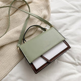 Kukombo Women New PU Leather Crossbody Bags For Women Messenger Bag Casual Panelled Shoulder Daily Lady Small Flap Travel Totes Fashion