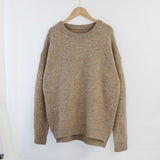 Christmas Gift O Neck Cashmere Pullover Sweater Women Batwing Long Sleeve Loose Soft Wool Sweaters Knitted Jumpers Casual Tops Pullover