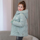 Kukombo Christmas Gift Women's Coat Hooded Parkas 2021 New Winter Jacket Down Cotton Padded Jacket Coat Warm Thick Parka Female Overcoat Outwear P934