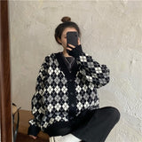 Christmas Gift Cardigan sweater 2021 autumn winter versatile new women's Korean knitwear popular retro French loose cardigan sweater coat