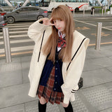 Kukombo Kawaii Wool Coat Women Winter Patchwork Warm Trend Coats and Jackets Female High Street Japanese Style Korean Overcoat 2022 New