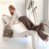 Kukombo High Waist Classic Wide Leg Trousers Women Elegant Pleated Palazzo Pants With Sash Ladies Long Pants Office 2022 spring