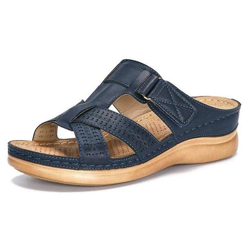 Women's Summer Open Toe Comfy Sandals Super Soft Premium Orthopedic Low Heels Walking Sandals Drop Shipping Toe Corrector Cusion
