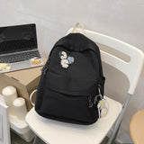 Kukombo Fashion College School Bag Backpacks for Women Striped Book Packbags for Teenage Girls Men Travel Shoulder Bags Rucksack