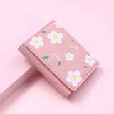 Kukombo Women Cute Flower Wallet Small Hasp Girl Wallet Brand Designed Pu Leather Women Coin Purse Female Card Holder Wallet K22