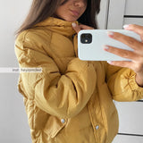Christmas Gift Winter Fashion Loose Winter Cotton Overcoat Down Jacket Cotton-Padded Clothes Women's Short Style Cotton-Padded Jacket clothes