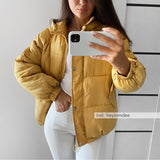 Christmas Gift Winter Fashion Loose Winter Cotton Overcoat Down Jacket Cotton-Padded Clothes Women's Short Style Cotton-Padded Jacket clothes