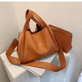 Kukombo Casual Soft Pu Leather Handbag Crossbody Shoulder Bags for Women New Small Bucket Tote Female Handbags Travel Shopper Bag Totes