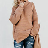 Christmas Gift Autumn Winter Turtleneck Women Long Sleeve Turtle Neck Women Knitted Green Sweater Women's Jumper Pullovers Sweaters for women