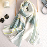 Christmas Gift Lotus Pattern Silk Scarf Women 2021 Fashion Long Shawls And Wraps High Quality Thin Winter Scarves Femme Echarpe Hijab Pashmina