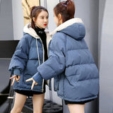 Christmas Gift 2023 New Women's Coats Thicken Warm Cotton Padded Parka Female Outwear Winter Parkas Jacket Fashion Hooded Bread Service Jackets