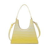 Kukombo  Handbags For Women Alligator Grain Armpit Bag Vintage Small Triangle Clutch Pouch French Style Shoulder Bag Lady Crossbody Bags