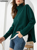 Christmas Gift Autumn Winter basic oversize thick Sweater pullovers Women 2021 loose cashmere  turtleneck Sweater Pullover female Long Sleeve