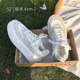 Kukombo Sneakers Women's Sports White Flat Platform Kawaii Canvas Shoes Korean 2022 Spring Casual Vulcanize Running Harajuku Tennis Basket