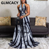 Kukombo Women Summer Sleeveless Maxi Dress Elegant Evening Party Long Dresses Vestidos