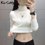 Christmas Gift Winter Sweaters For Women Turtleneck Velvet Sweater Women's Jumper Knitted Warm Sweaters Womens Winter Fleece Pullover Women