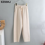 Christmas Gift Granny autumn winter thick sweater pants capris harem women warm pants loose sport women pants trousers casual streetwear pants