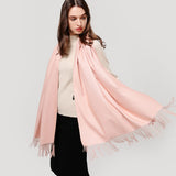 Christmas Gift Hot 2021 Winter Scarf Double Side Women's Scarves Fashion Warm And Soft Cashmere Scarf Lady Shawls Pashmina Foulard Tassel