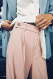 Kukombo Korean Loose Pink Blazer Coat Women Office Lady Blazer Jacket Female Casual Work Elegant Outwear Spring  OL