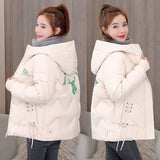 Kukombo Christmas Gift Women's Coat Hooded Parkas 2021 New Winter Jacket Down Cotton Padded Jacket Coat Warm Thick Parka Female Overcoat Outwear P934