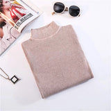 Christmas Gift Marwin New-coming Autumn Winter Tops Turtleneck Pullovers Sweaters Primer shirt long sleeve Short Korean Slim-fit tight sweater