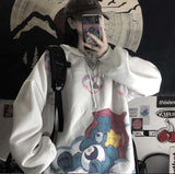 Kukombo Black Friday Sales Kawaii Anime Winter Women Hoodie Cute Cartoon Long Sleeve Casual Hoodie Oversized Sweatshirt Harajuku Tops Fashion Pullover