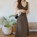 Kukombo New S Xl Spring Autumn 2 Piece Suit Sleeveless Vintage Women Dresses Female Girls Dress Suits Robe Femme Vestido Sell Separately
