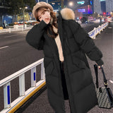 Christmas Gift 2021 New Down Jacket Women's Winter Mid-length Korean Version of Loose Bread Clothes Thick Padded Coat Anti-season Padded Jacket