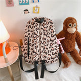 Kukombo 2022 Large Capacity Waterproof Fashion Nylon Women Backpack Female Leopard Print Travel Computer Bags College Girls School Bag