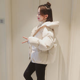 Christmas Gift Winter Down Padded Jacket Women's Short Korean Style Loose Bread Coat Cotton Jacket Small Padded Jacket Tide Winter Clothes