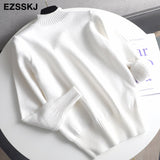 Christmas Gift 2021 Autumn winter cashmere basic warm Sweater velvet Pullovers Women female fur thick Turtleneck sweater knit Jumpers top