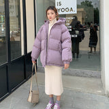 Christmas Gift Winter Fashion Loose Winter Cotton Overcoat Down Jacket Cotton-Padded Clothes Women's Short Style Cotton-Padded Jacket clothes