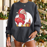Christmas Gift Christmas tops pullover  women's jacket streetwear pullover sweatshirt vintage 2021 women clothing oversized sweatshirts y2k met
