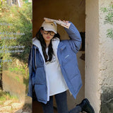 Christmas Gift 2021 New Winter Jacket Coat Women Warm Parkas Snow Wear Thicken Warm Cotton Padded Jacket Female Loose Wadded Jackets Plus Size