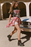 Kukombo Spring And Summer Girl Cotton Print Endless Love Skull Head Short Sleeve T-Shirt Round Neck Trend T-Shirt 2022 NEW