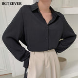 Christmas Gift BGTEEVER Office Ladies Striped Women Blouses Tops Full Sleeve Loose Women Shirts Elegant Spring Blusas Mujer 2021