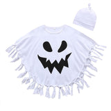 Halloween Kukombo Baby Boys Halloween Scary Ghost Costume Carnival Children Cosplay Cloak Tassel Horror Robes Demon Skeleton Masquerade Outfits