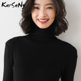 Christmas Gift Women's Winter Turtleneck Sweaters And Pullovers Warm Thin Stretch Sweater Women Winter Knitted Top Autumn Woman Sweaters Jumper
