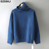 Christmas Gift Soft oversized Cashmere Sweaters Women 2021 puff sleeve Winter sweater Pullovers Loose Female  Warm Basic sweater Jumper