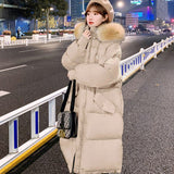 Christmas Gift 2021 New Down Jacket Women's Winter Mid-length Korean Version of Loose Bread Clothes Thick Padded Coat Anti-season Padded Jacket